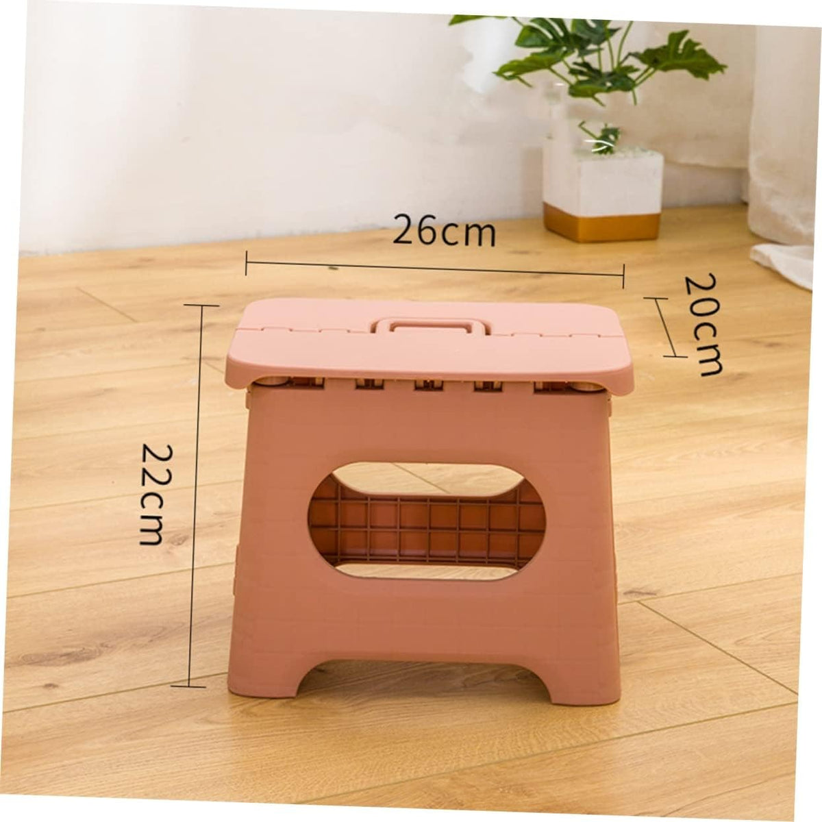 Folding Step Stool with Carrying Handle Portable Plastic Design for Home and Travel - Image 12