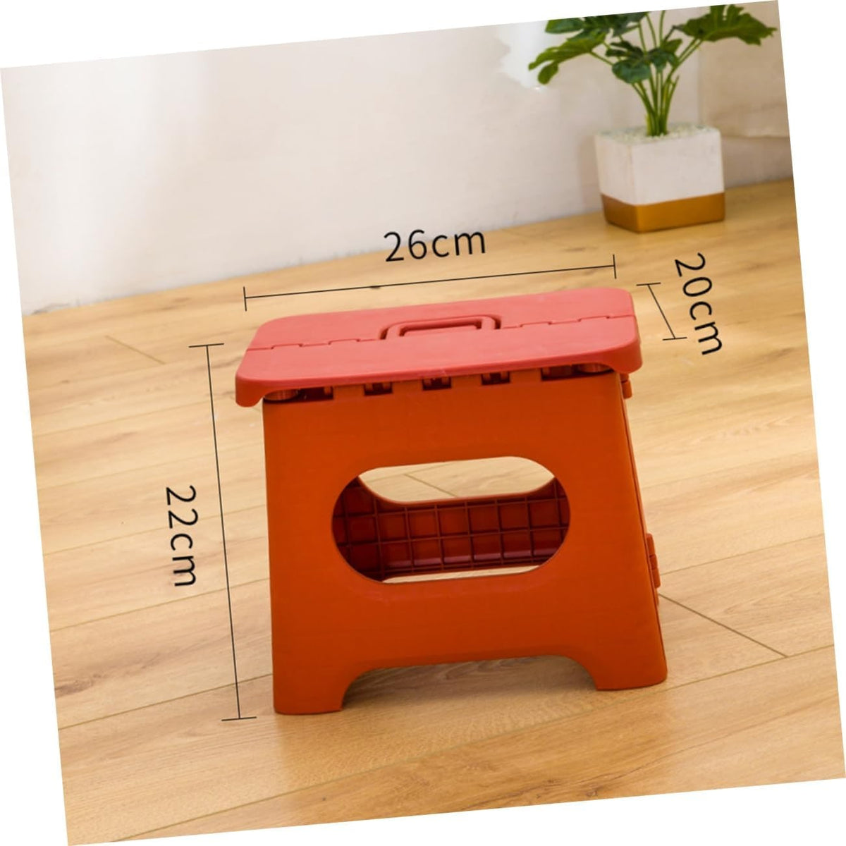 Folding Step Stool with Carrying Handle Portable Plastic Design for Home and Travel - Image 13