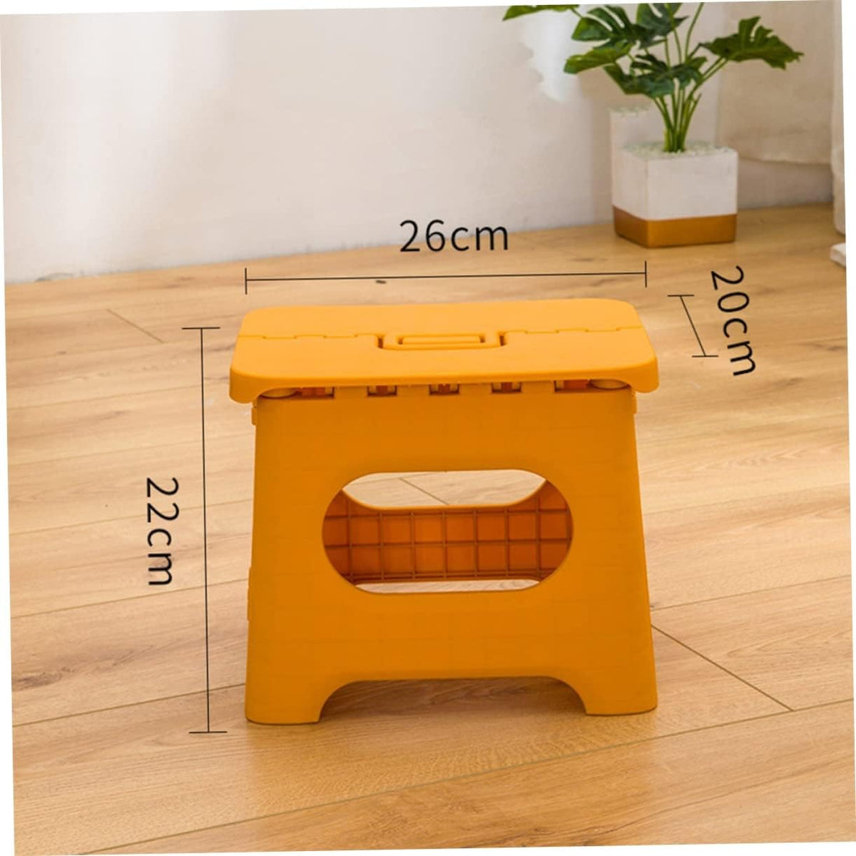 Folding Step Stool with Carrying Handle Portable Plastic Design for Home and Travel - Image 14