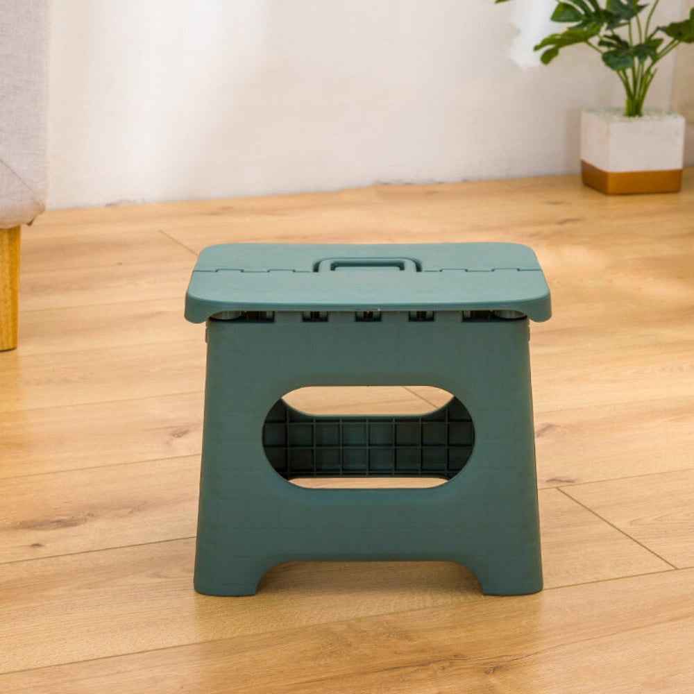 Folding Step Stool with Carrying Handle Portable Plastic Design for Home and Travel - Image 5