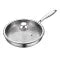 Frying Pan with Stainless Steel Construction and Hammered Interior - Image 5