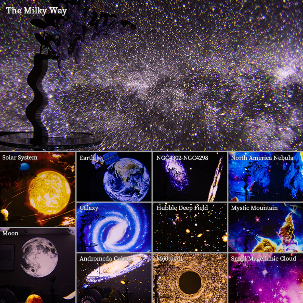Galaxy Projector with Interchangeable Scene Discs and 360° Rotation - Image 11