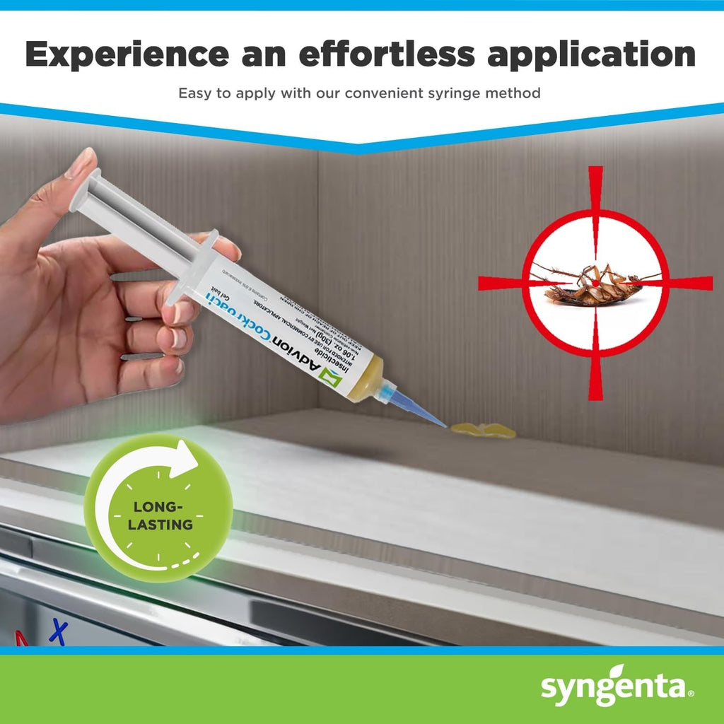 German Cockroach Gel Bait with Syringe Applicator for Indoor Pest Control - Image 2