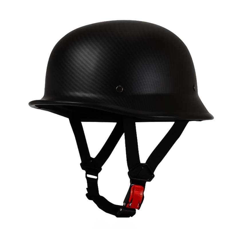 German Motorcycle Half Helmet with Dot Certification and Quick-Release Buckle - Image 3