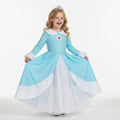 Girls' Halloween Princess Costume and Up Accessories Set with Crown Wand Gloves and Wig - Image 1