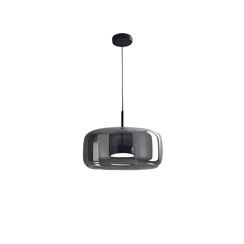 Glass Pendant Lights with Integrated LED Adjustable Cord and Gold Plated Brass Hardware - Image 1