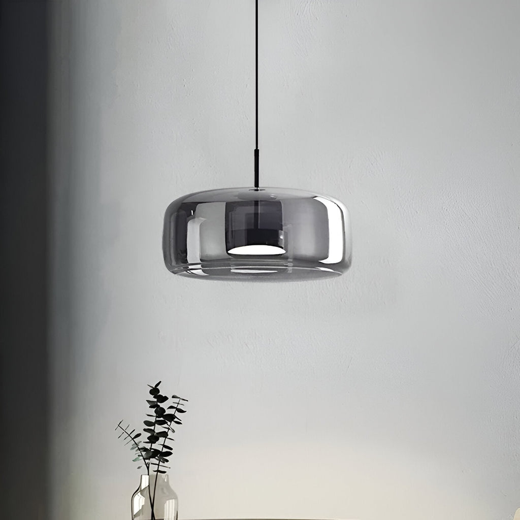 Glass Pendant Lights with Integrated LED Adjustable Cord and Gold Plated Brass Hardware - Image 10
