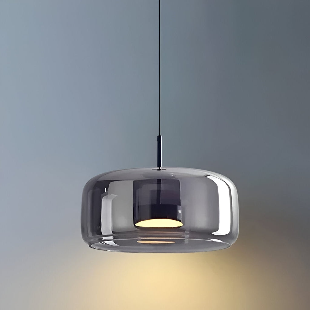 Glass Pendant Lights with Integrated LED Adjustable Cord and Gold Plated Brass Hardware - Image 14