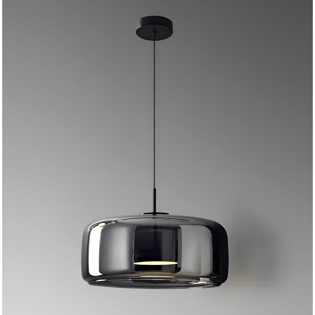 Glass Pendant Lights with Integrated LED Adjustable Cord and Gold Plated Brass Hardware - Image 3