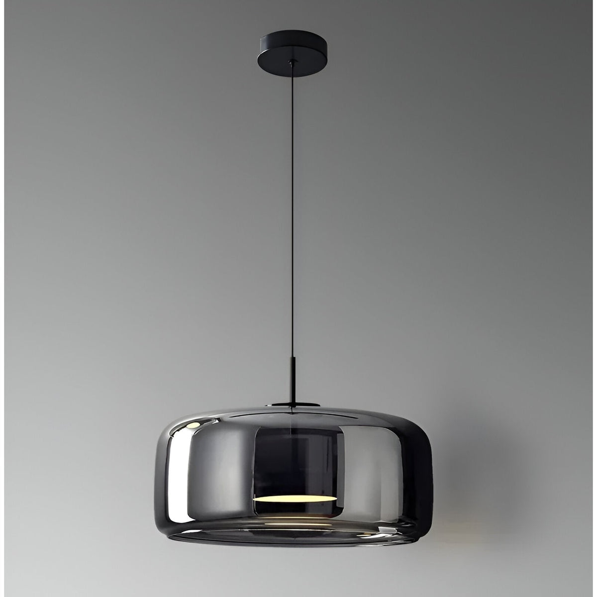 Glass Pendant Lights with Integrated LED Adjustable Cord and Gold Plated Brass Hardware - Image 3