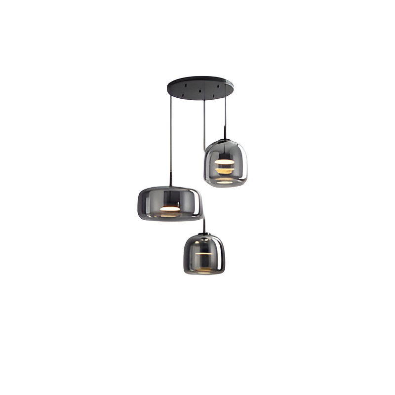 Glass Pendant Lights with Integrated LED Adjustable Cord and Gold Plated Brass Hardware - Image 32