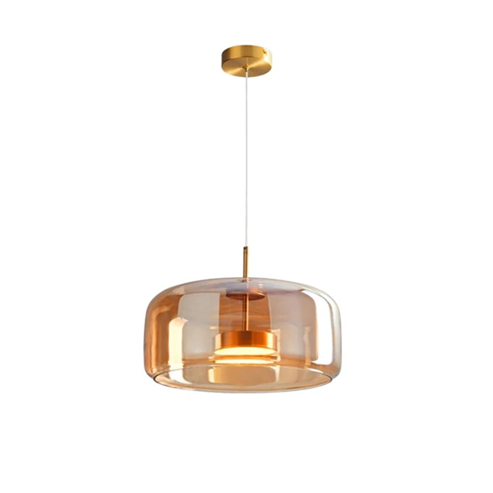 Glass Pendant Lights with Integrated LED Adjustable Cord and Gold Plated Brass Hardware - Image 37