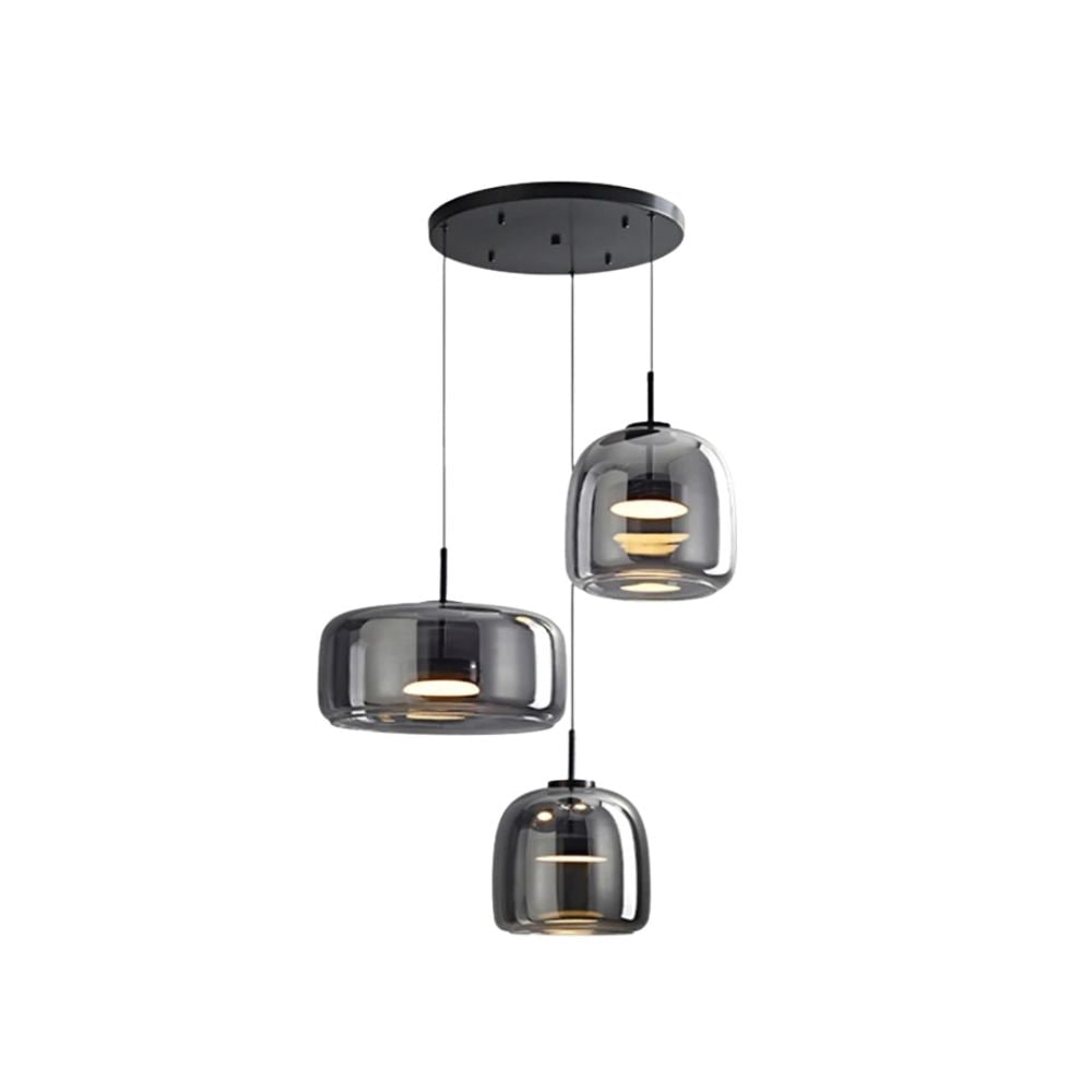 Glass Pendant Lights with Integrated LED Adjustable Cord and Gold Plated Brass Hardware - Image 46