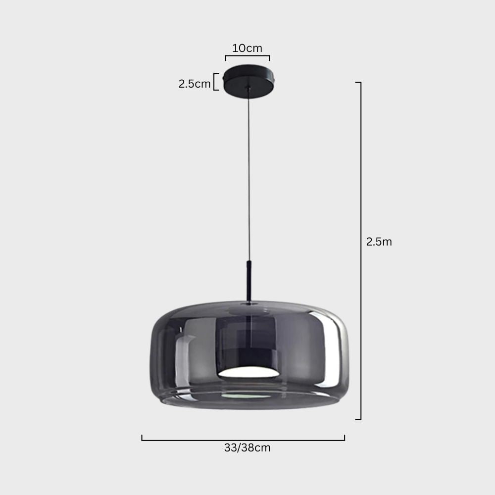 Glass Pendant Lights with Integrated LED Adjustable Cord and Gold Plated Brass Hardware - Image 48