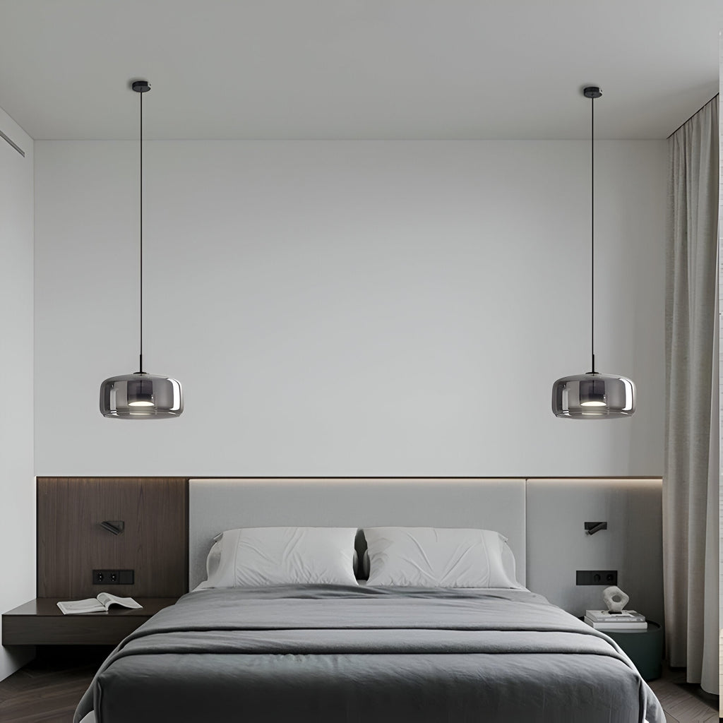 Glass Pendant Lights with Integrated LED Adjustable Cord and Gold Plated Brass Hardware - Image 8