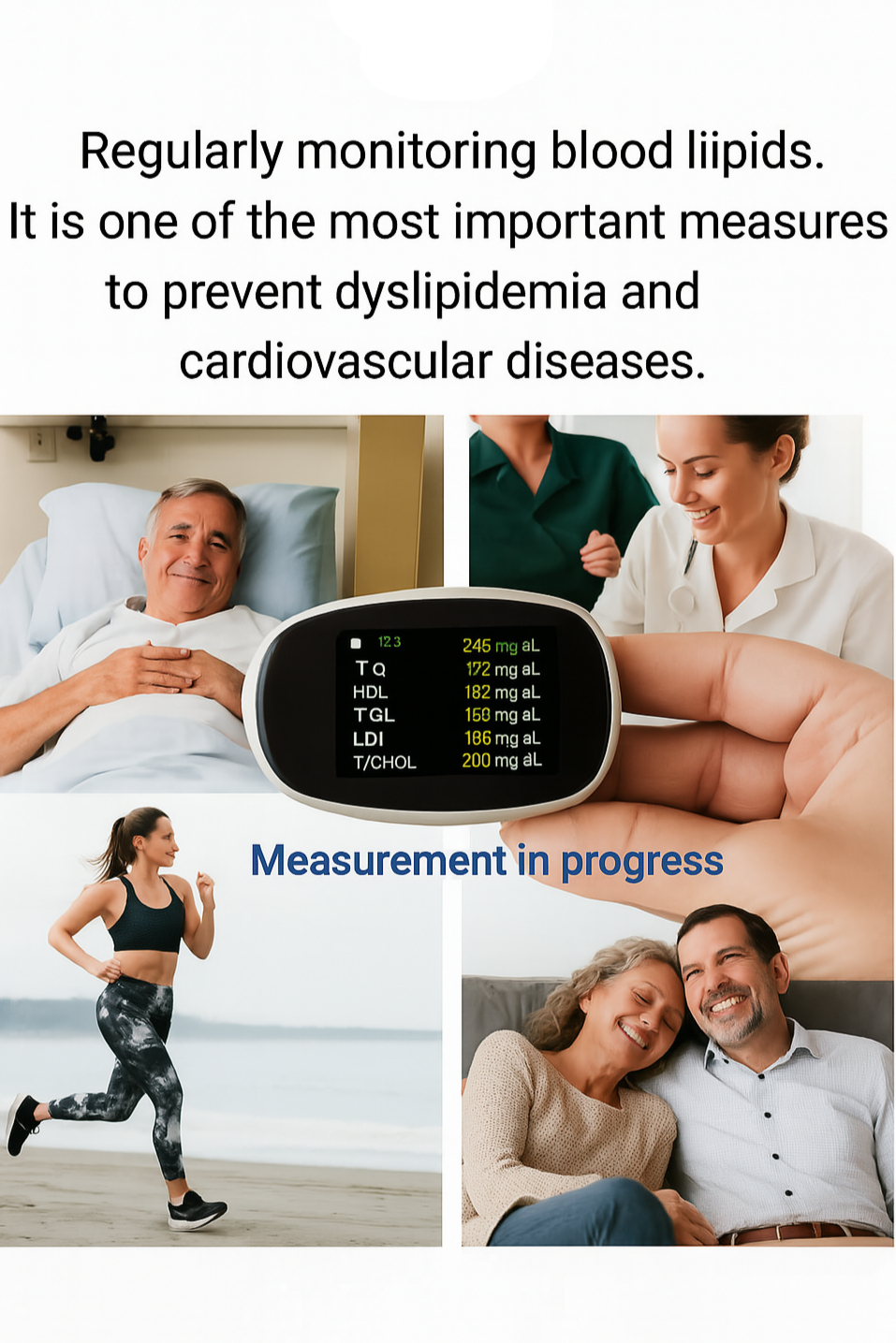 Glucose Meter Non Invasive Fingertip Portable Blood Sugar Monitor with Digital Display - Image 10