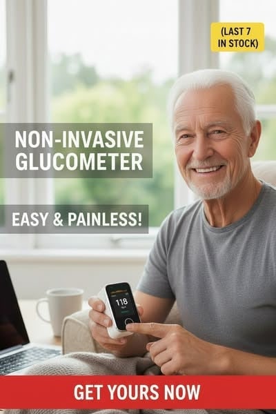 Glucose Meter Non Invasive Fingertip Portable Blood Sugar Monitor with Digital Display - Image 5