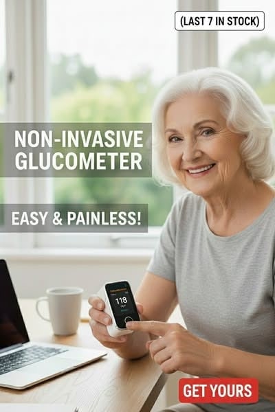 Glucose Meter Non Invasive Fingertip Portable Blood Sugar Monitor with Digital Display - Image 7