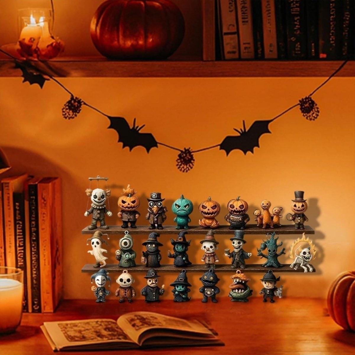 Halloween Advent Calendar Countdown with Collectible Spooky Miniature Figurines - Image 4