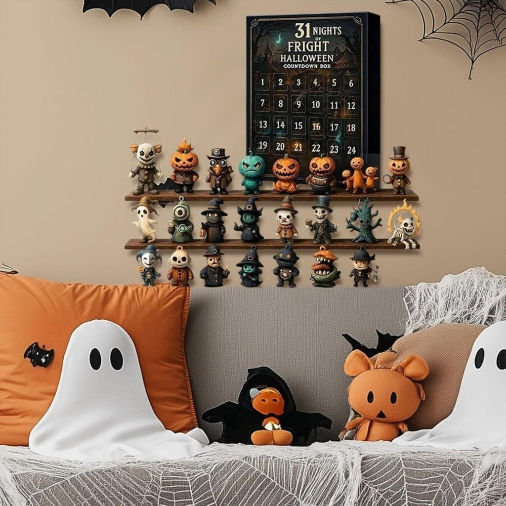 Halloween Advent Calendar Countdown with Collectible Spooky Miniature Figurines - Image 5