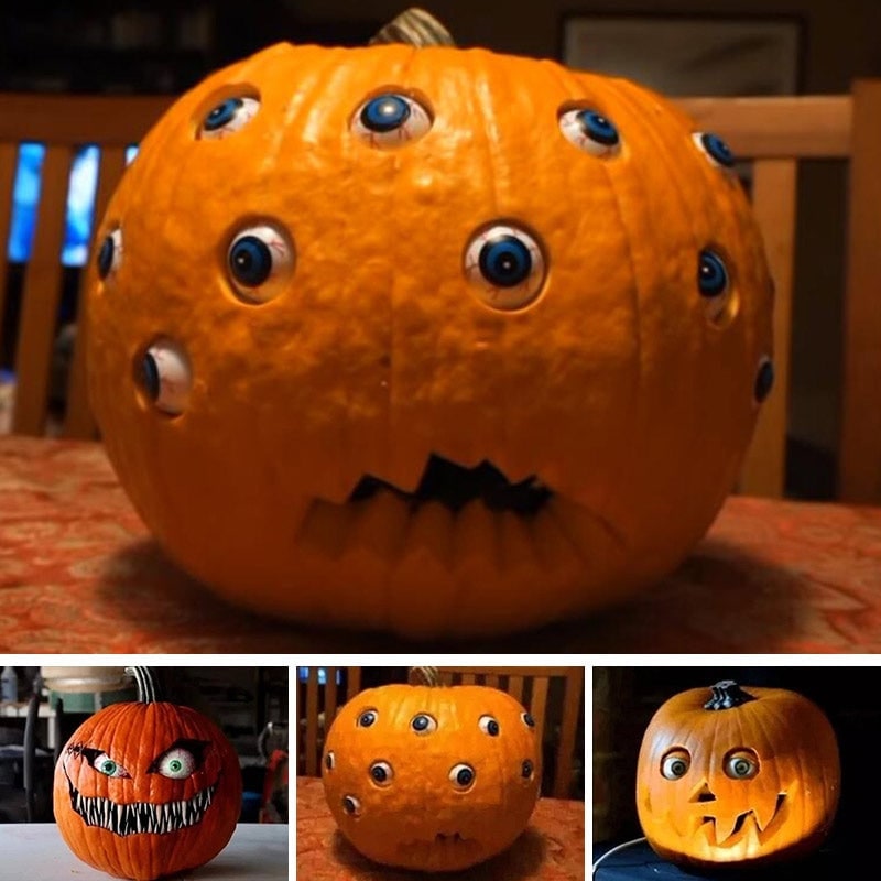 Halloween Animatronic Decoration Pumpkin with Moving Eyes for Scary Party Prop - Image 12
