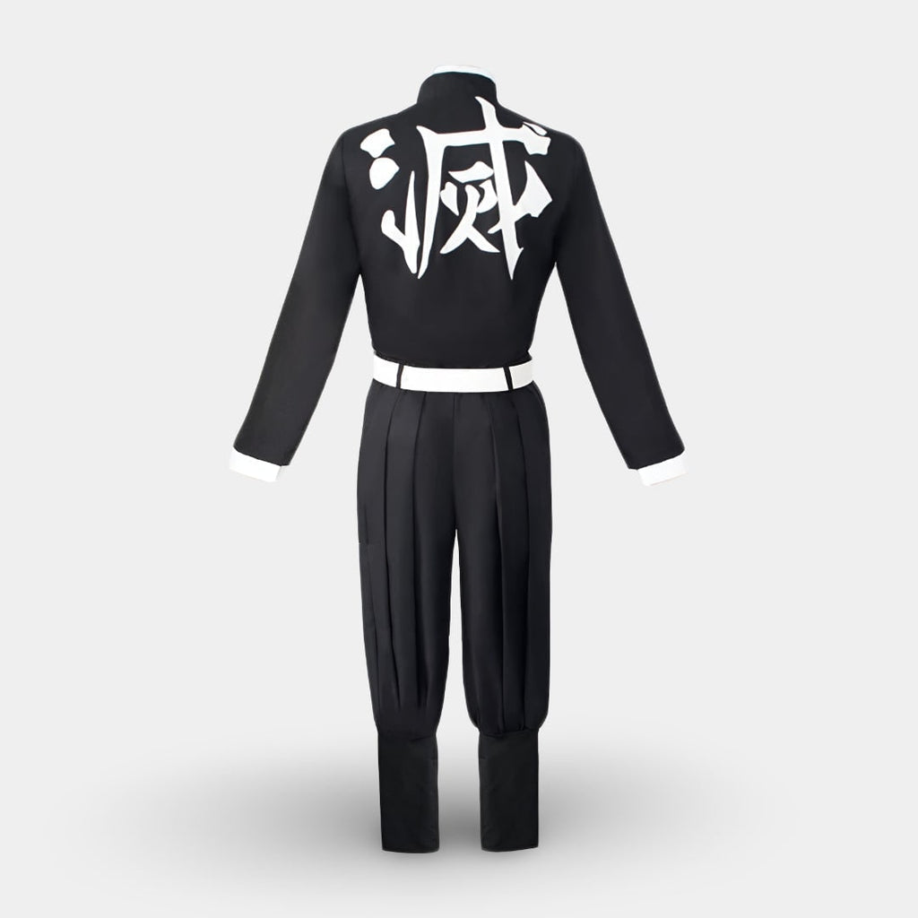 Halloween Anime Cosplay Costume with Flame Cape and demon hunter saga Uniform - Image 5