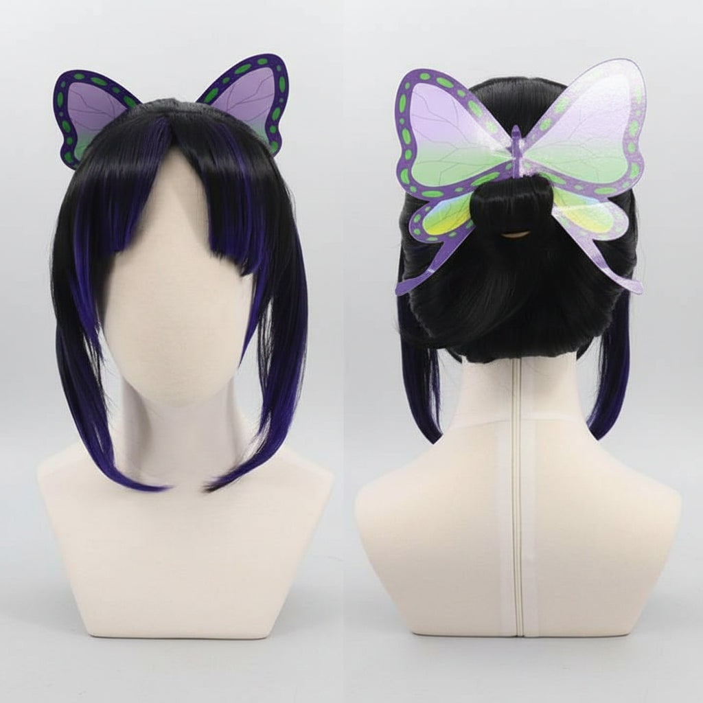 Halloween Anime Cosplay Costume with Haori Jacket LED and Toy Accessories Set - Image 3