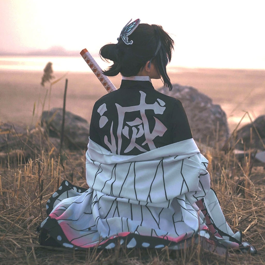 Halloween Anime Cosplay Costume with Haori Jacket LED and Toy Accessories Set - Image 9