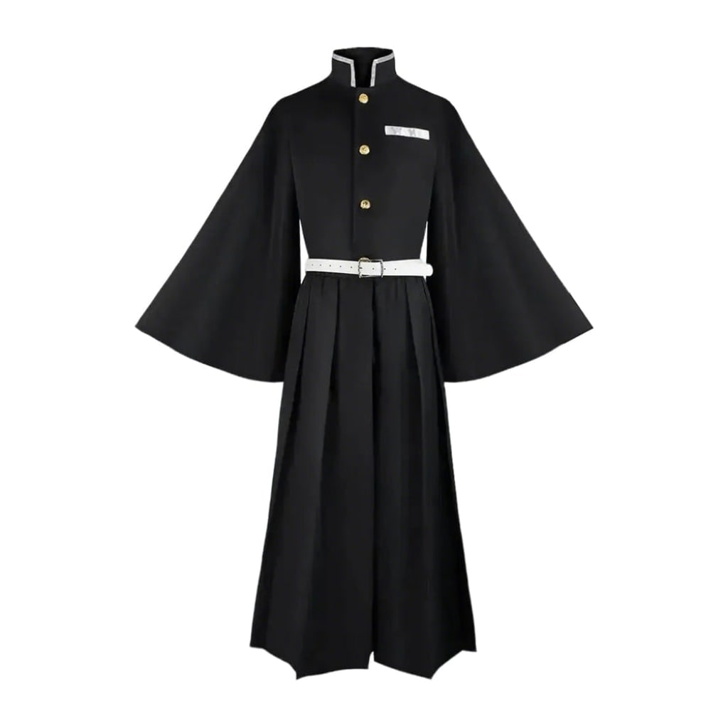 Halloween Anime Warrior Cosplay Costume with High Collar and Wide Sleeves - Image 3