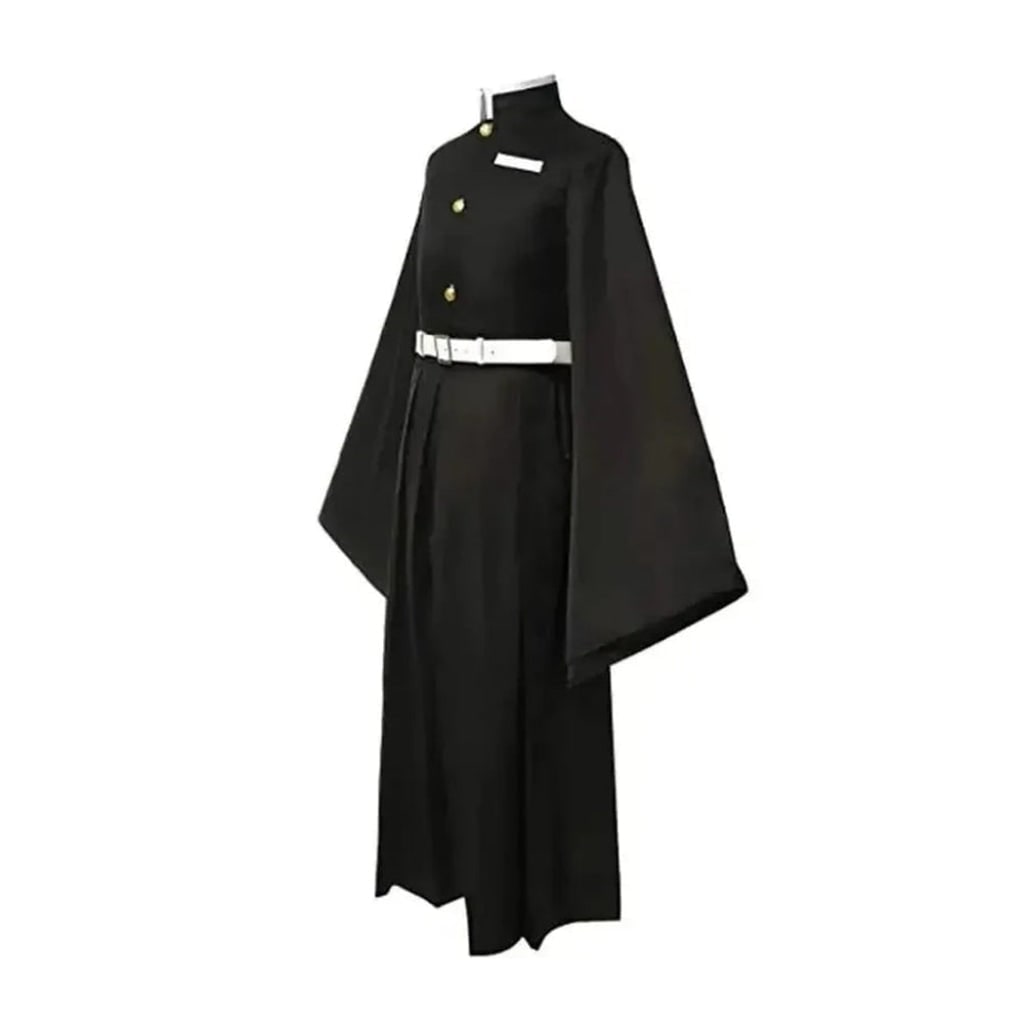 Halloween Anime Warrior Cosplay Costume with High Collar and Wide Sleeves - Image 4