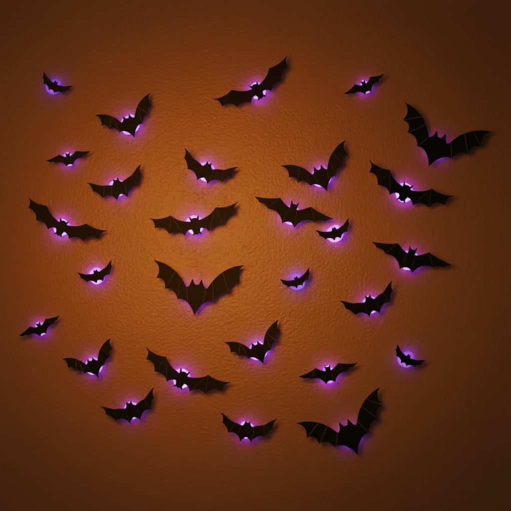Halloween Bat Decorations with LED Lights for Indoor Outdoor Yard and Party - Image 6