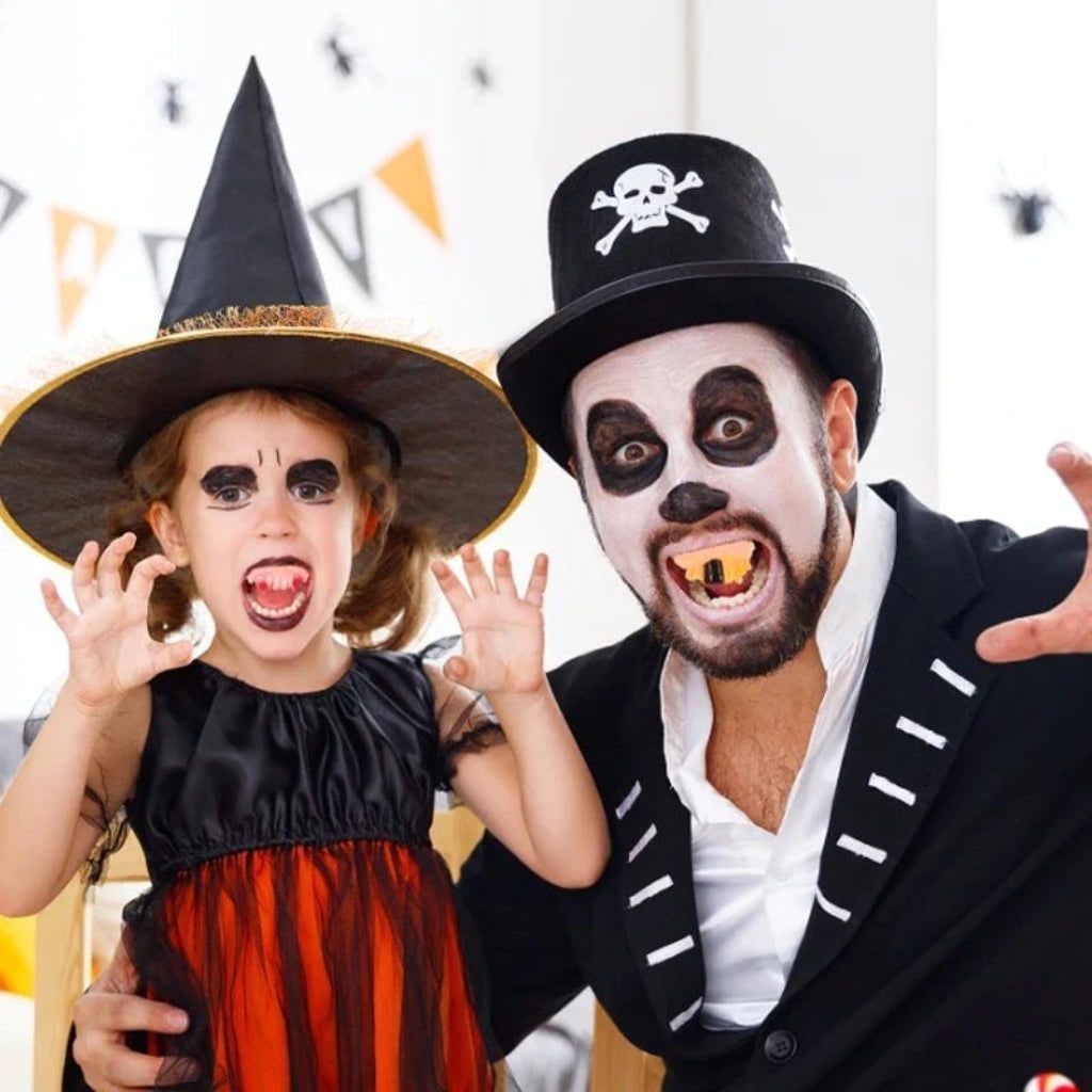 Halloween Fake Teeth Partials with Vampire Fangs and Multiple Style Options for Costume Party - Image 3