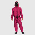 Halloween Game Costume Jumpsuit with Geometric and Belt for Party - Image 2
