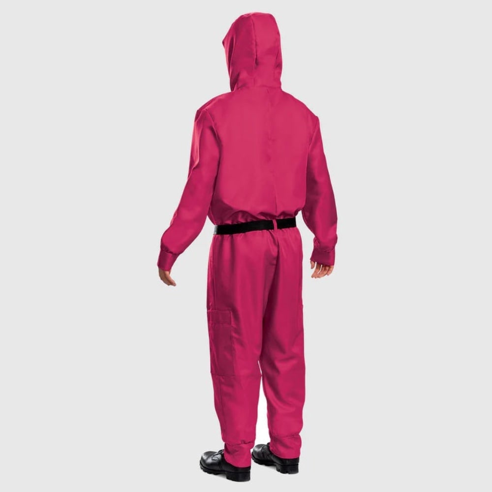 Halloween Game Costume Jumpsuit with Geometric and Belt for Party - Image 5