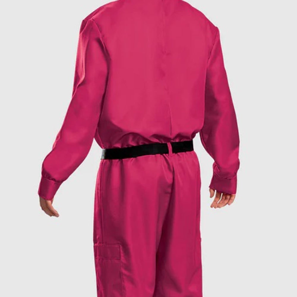 Halloween Game Costume Jumpsuit with Geometric and Belt for Party - Image 6