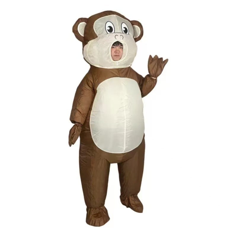 Halloween Inflatable Costume Full Body Animal Outfit with Clear Viewing Window - Image 3