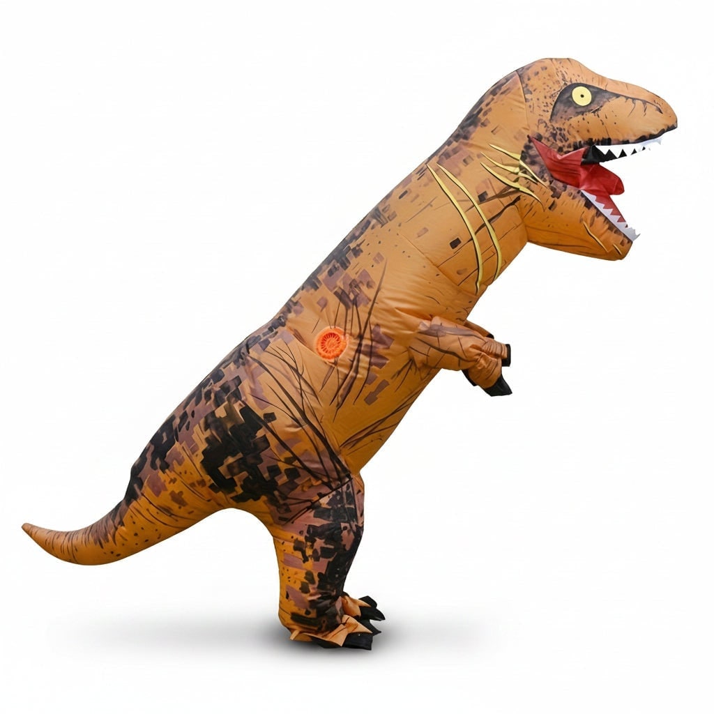 Halloween Inflatable Dinosaur Costume T-Rex with Built-In Fan for Kids' Party and Trick or Treat - Image 4