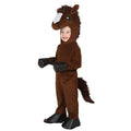 Halloween Kids' Animal Costume Plush Set with Hood Mittens and Tail for Dress Up Party - Image 1