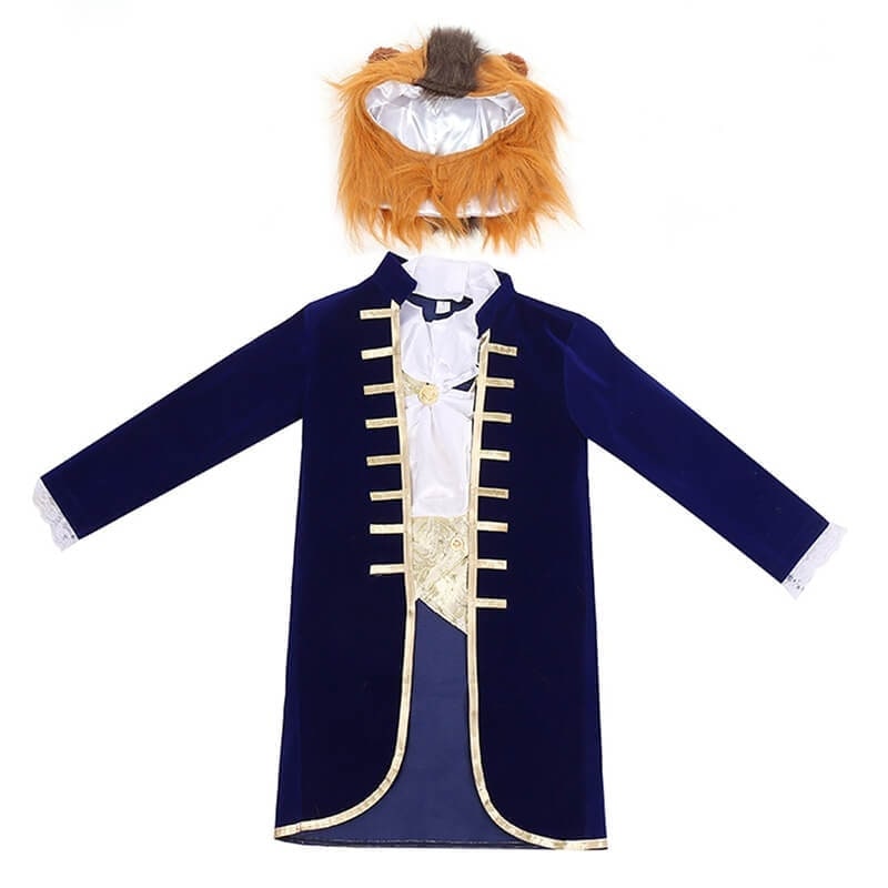 Halloween Kids' Animal Costume Plush Set with Hood Mittens and Tail for Dress Up Party - Image 8