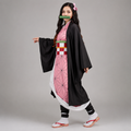 Halloween Kids' Anime Cosplay Costume with Kimono Haori Coat and Obi Belt Outfit - Image 1