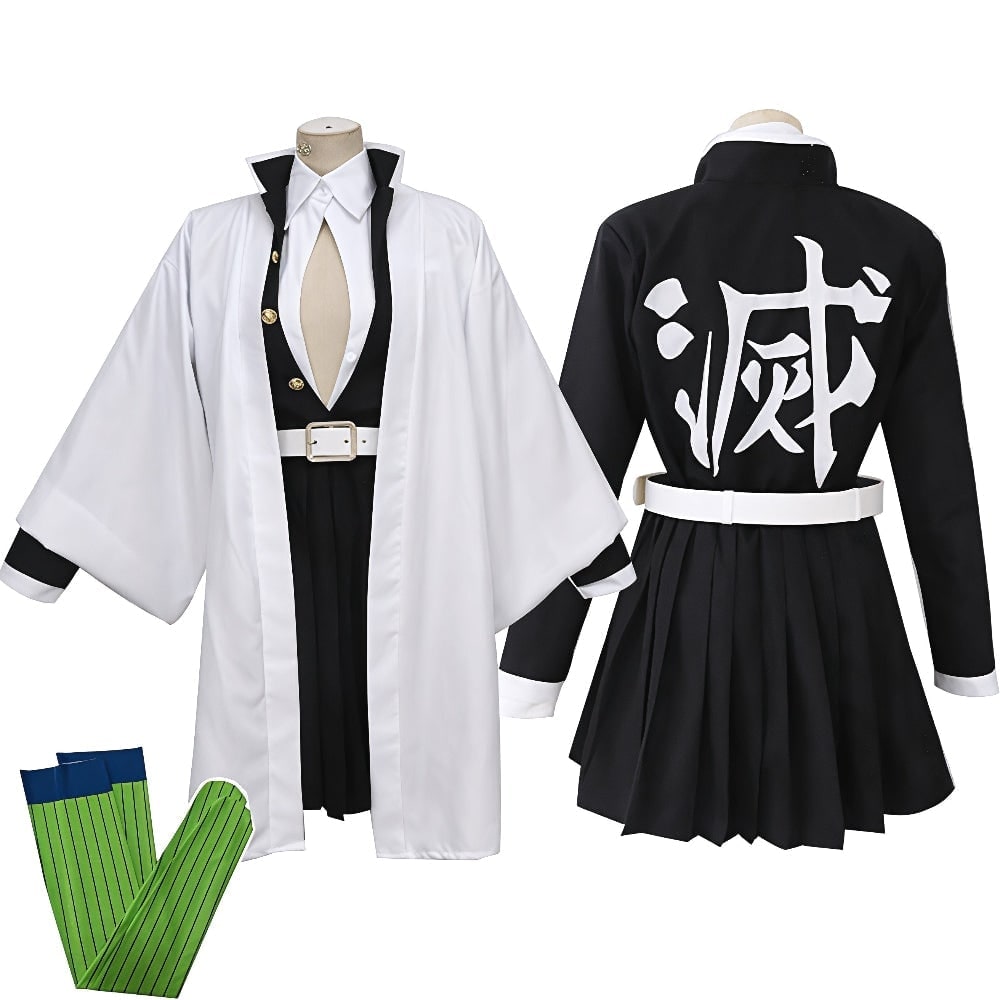 Halloween Kids' Anime Cosplay Costume with Kimono Haori Coat and Obi Belt Outfit - Image 13