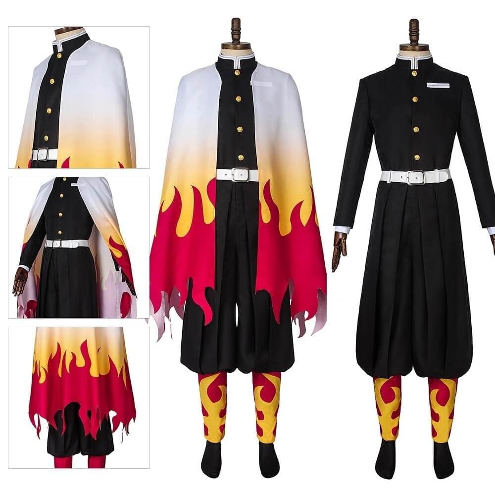 Halloween Kids' Anime Cosplay Costume with Kimono Haori Coat and Obi Belt Outfit - Image 18