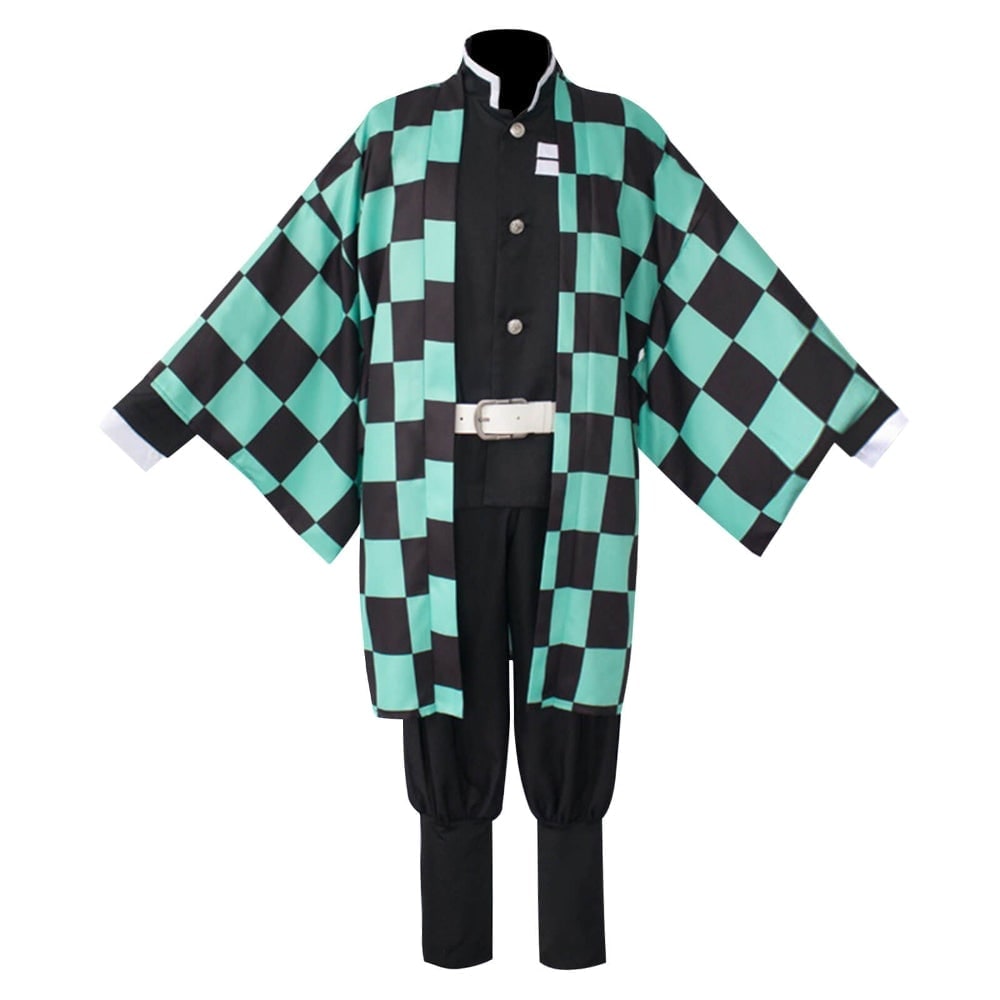 Halloween Kids' Anime Cosplay Costume with Kimono Haori Coat and Obi Belt Outfit - Image 6