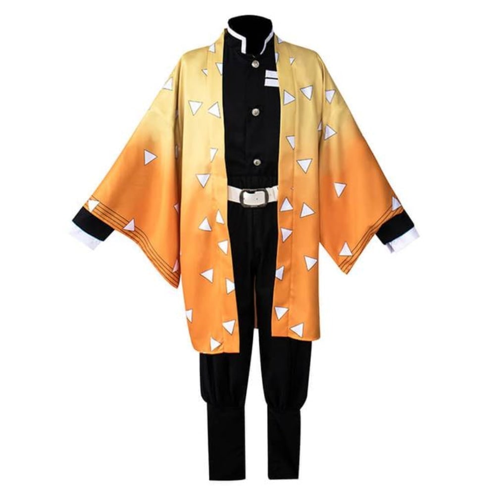 Halloween Kids' Anime Cosplay Costume with Kimono Haori Coat and Obi Belt Outfit - Image 8