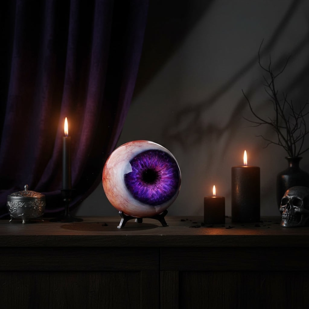 Halloween Porch Decorations Eyeball Decor with Stand - Image 2