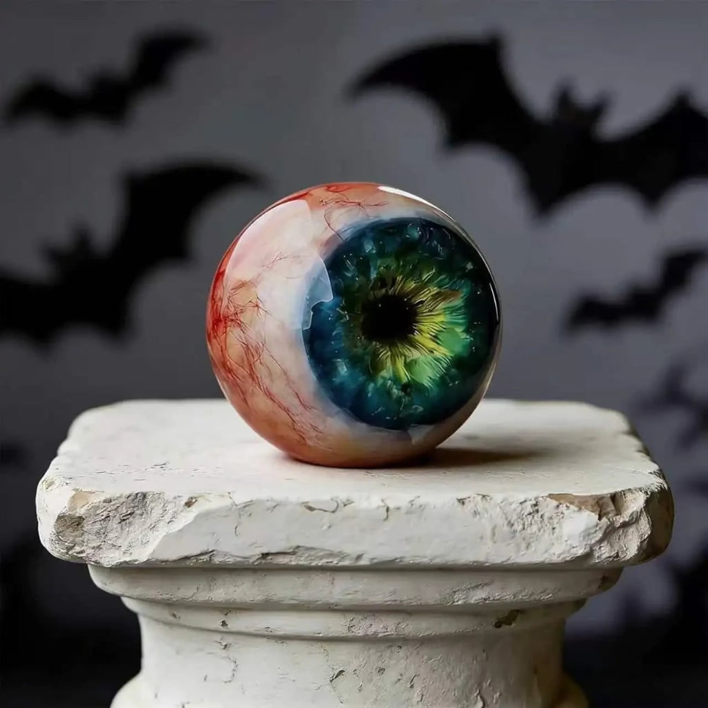 Halloween Porch Decorations Eyeball Decor with Stand - Image 3