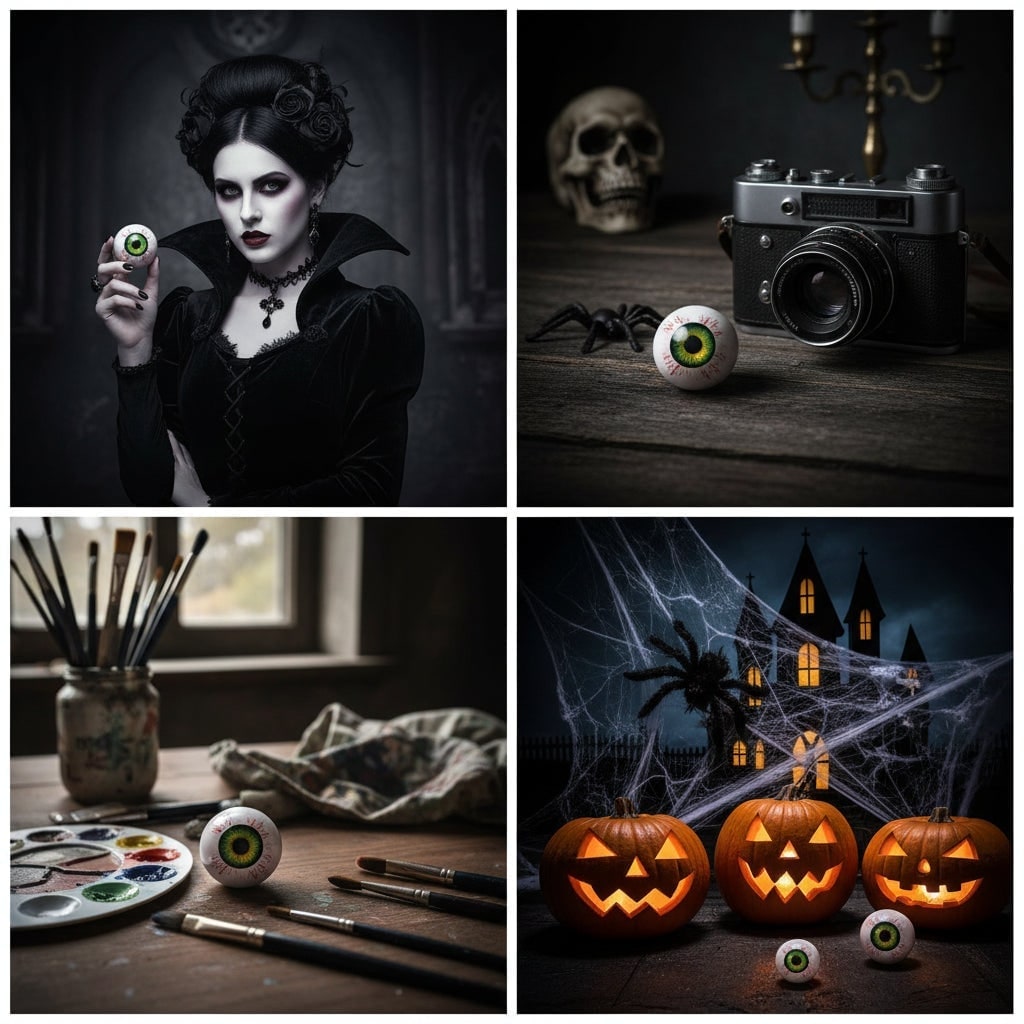 Halloween Porch Decorations Eyeball Decor with Stand - Image 6