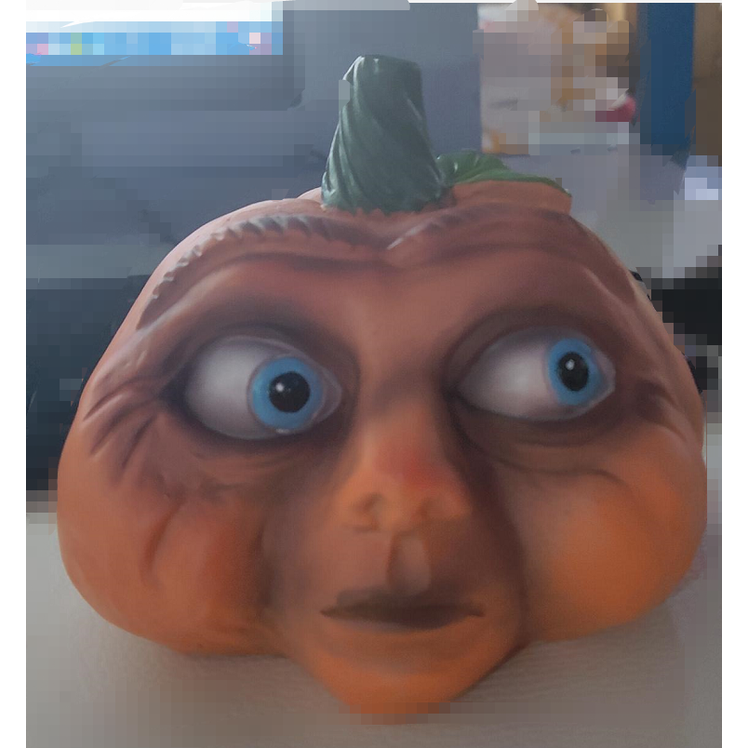 Halloween Pumpkin Decorations Resin Figurine with Expressive Faces for Party and Haunted House Décor - Image 1