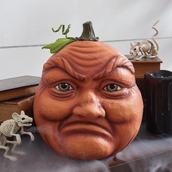 Halloween Pumpkin Decorations Resin Figurine with Expressive Faces for Party and Haunted House Décor - Image 7