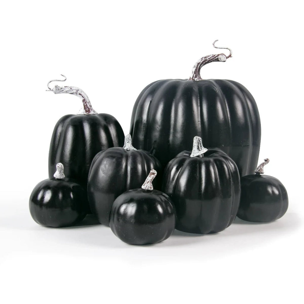 Halloween Pumpkins Artificial Decorative Set of 7 in Various Sizes for Indoor Outdoor Autumn - Image 6